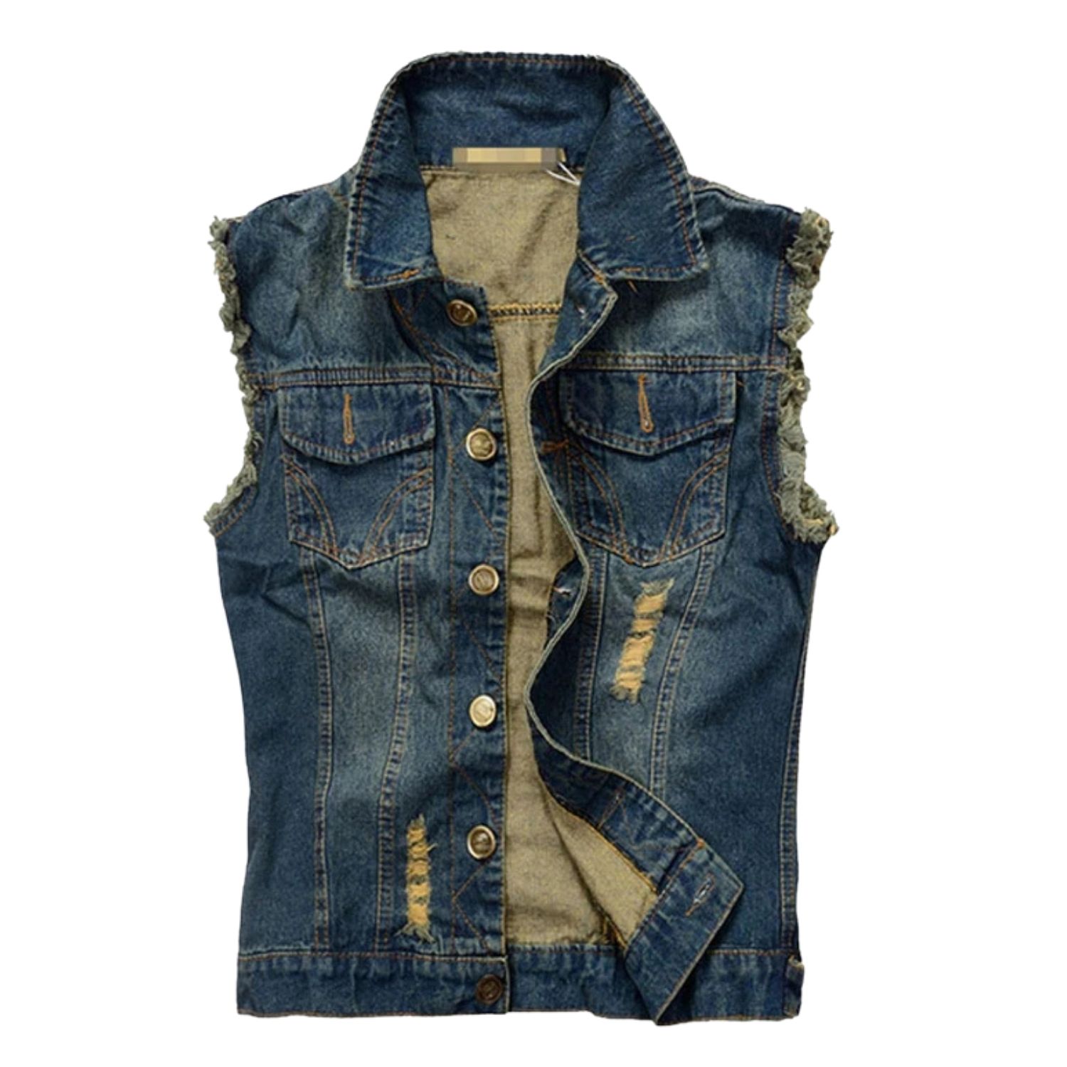 Gilet En Marbre Vintage Pour Homme - Léger, Costume, Motif Tendance, Dos Noir, Réglable